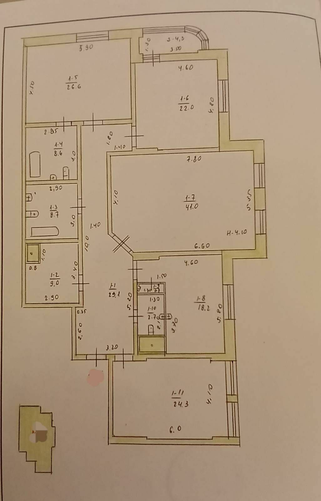 Ататурк Элитка 4 комнаты - Aşgabat - img 1