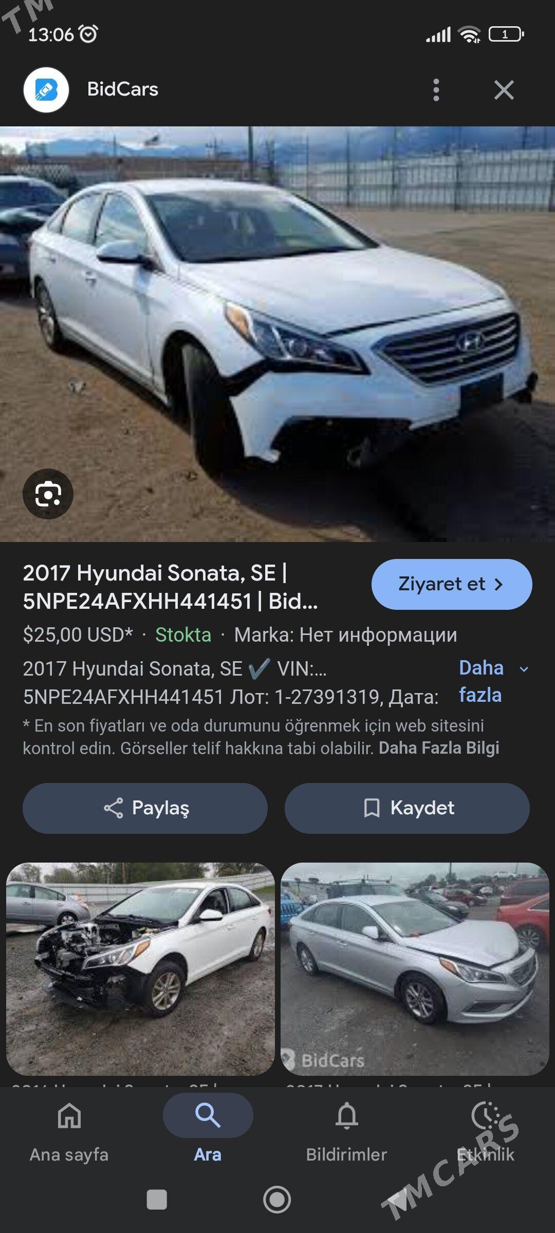 Hyundai Sonata 2016 - 217 000 TMT - Ашхабад - img 1