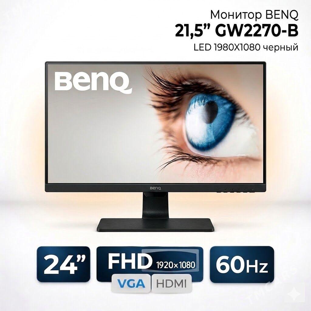 Монитор BENQ 21,5" GW2270-B Monitor AKJA - Aşgabat - img 1