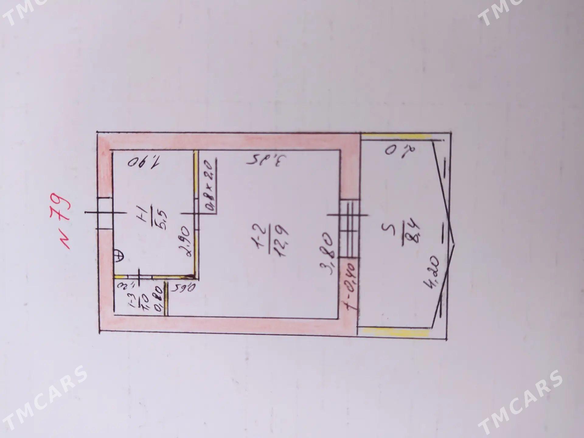 1КОМ ГОСТИНКА 3/2ЭТ - Ашхабад - img 1
