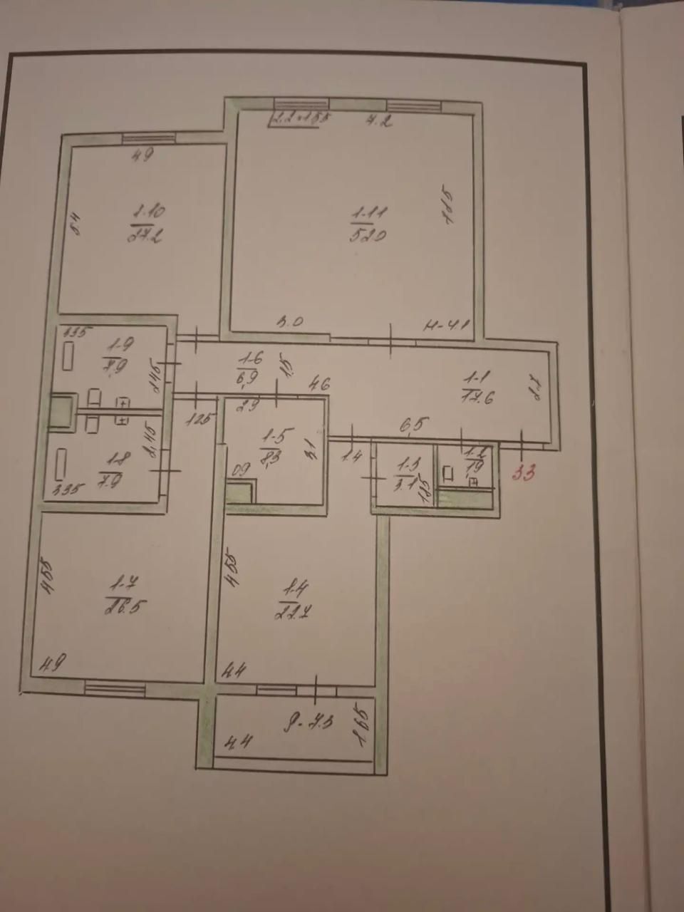 15 tapgyr 5etaz 3komnot - Aşgabat - img 1