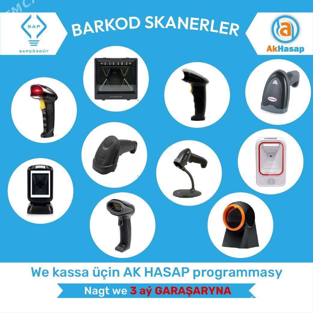 KASSA APARAT BARKOD SKANER CEK PRINTER AKHASAP - Ашхабад - img 1