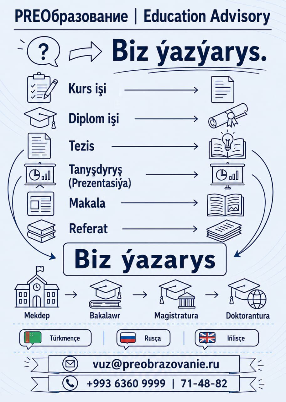 TALYPLAR ÜÇIN HYZMATLAR - Aşgabat - img 1