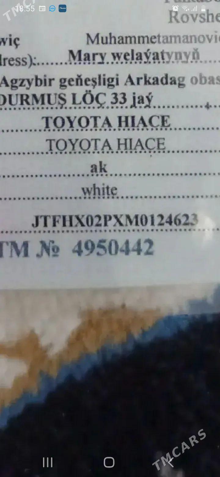 Toyota Hiace 2021 - 410 000 TMT - Mary - img 1