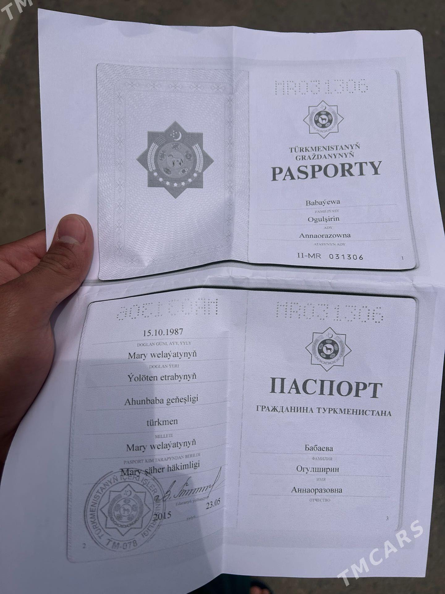 pasport - Aşgabat - img 1