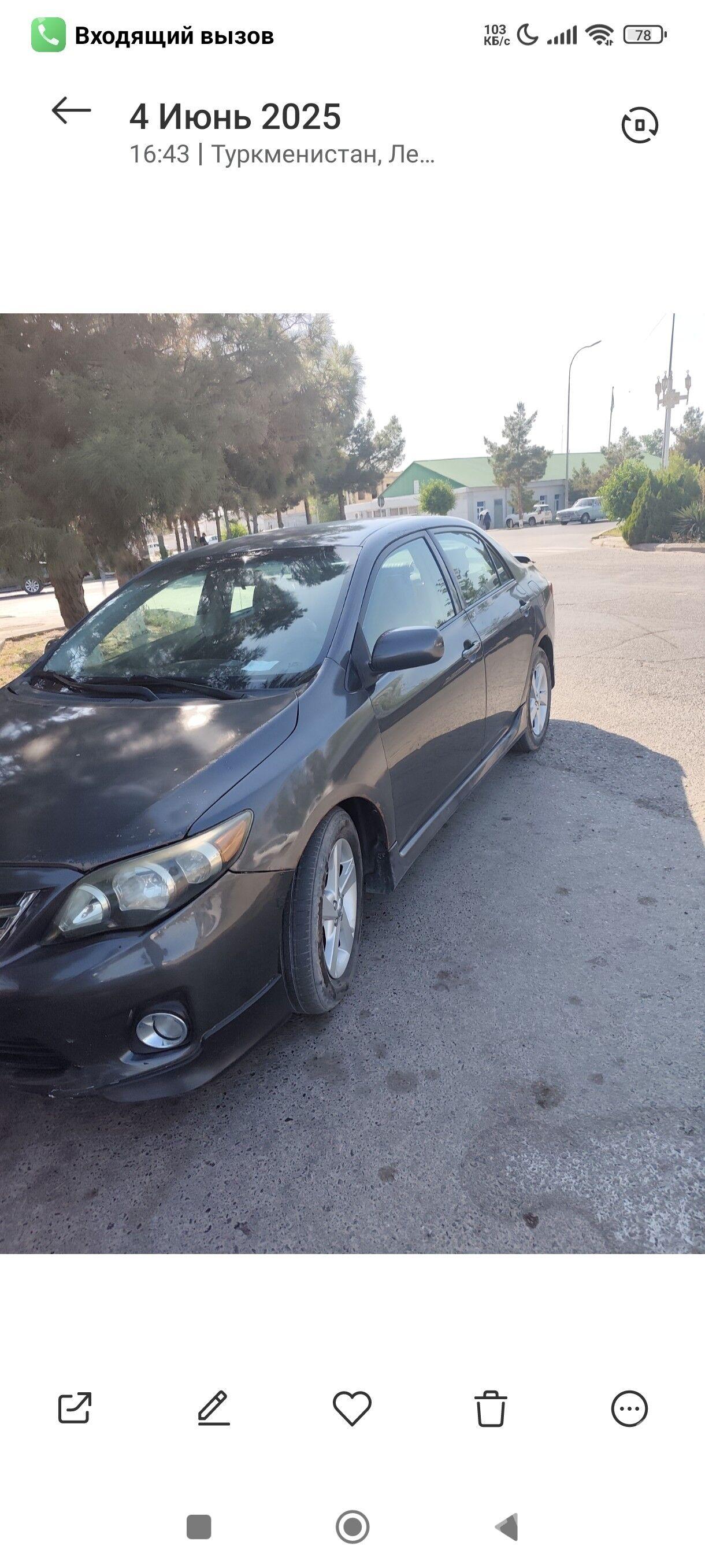 Toyota Corolla 2010 - 158 000 TMT - Туркменабат - img 1