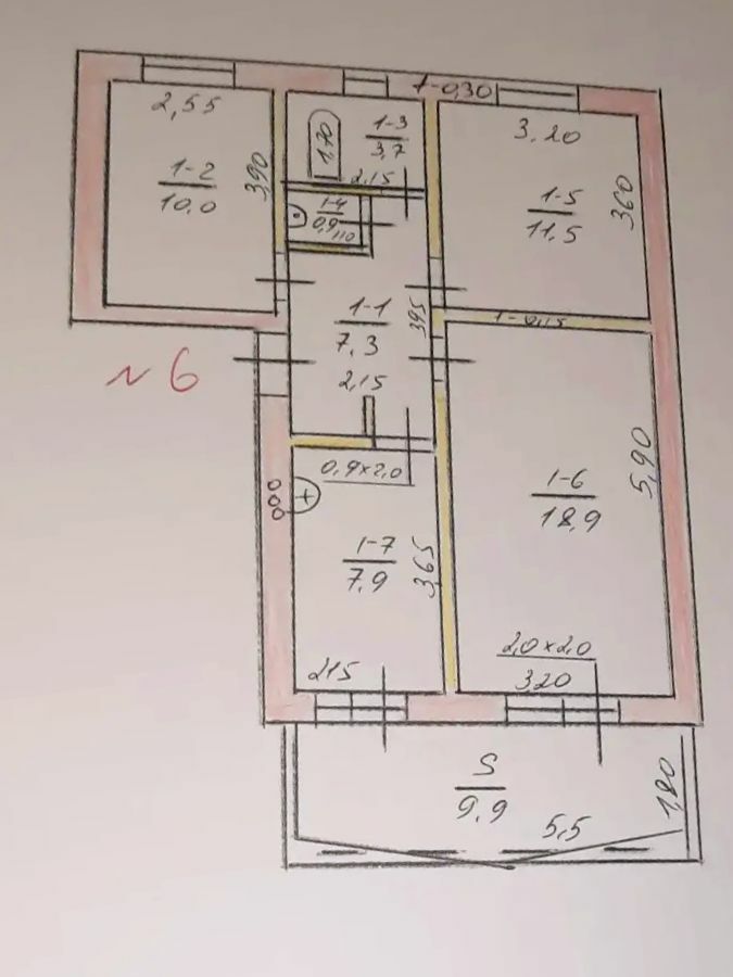 🪬Центр, Свобода, 3ком, 77м² - Aşgabat - img 1