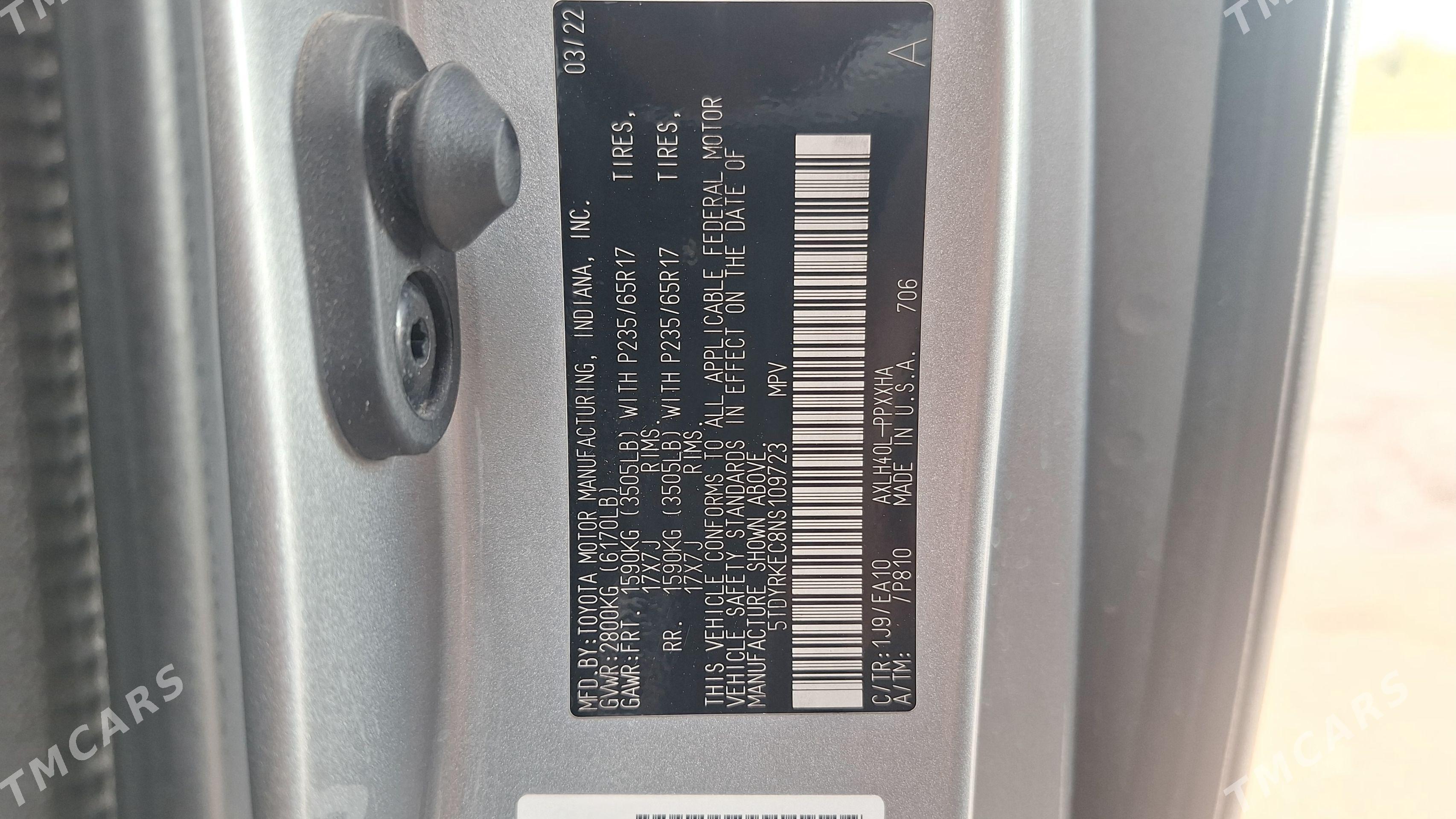 Toyota Sienna 2022 - 550 000 TMT - Дянев - img 1