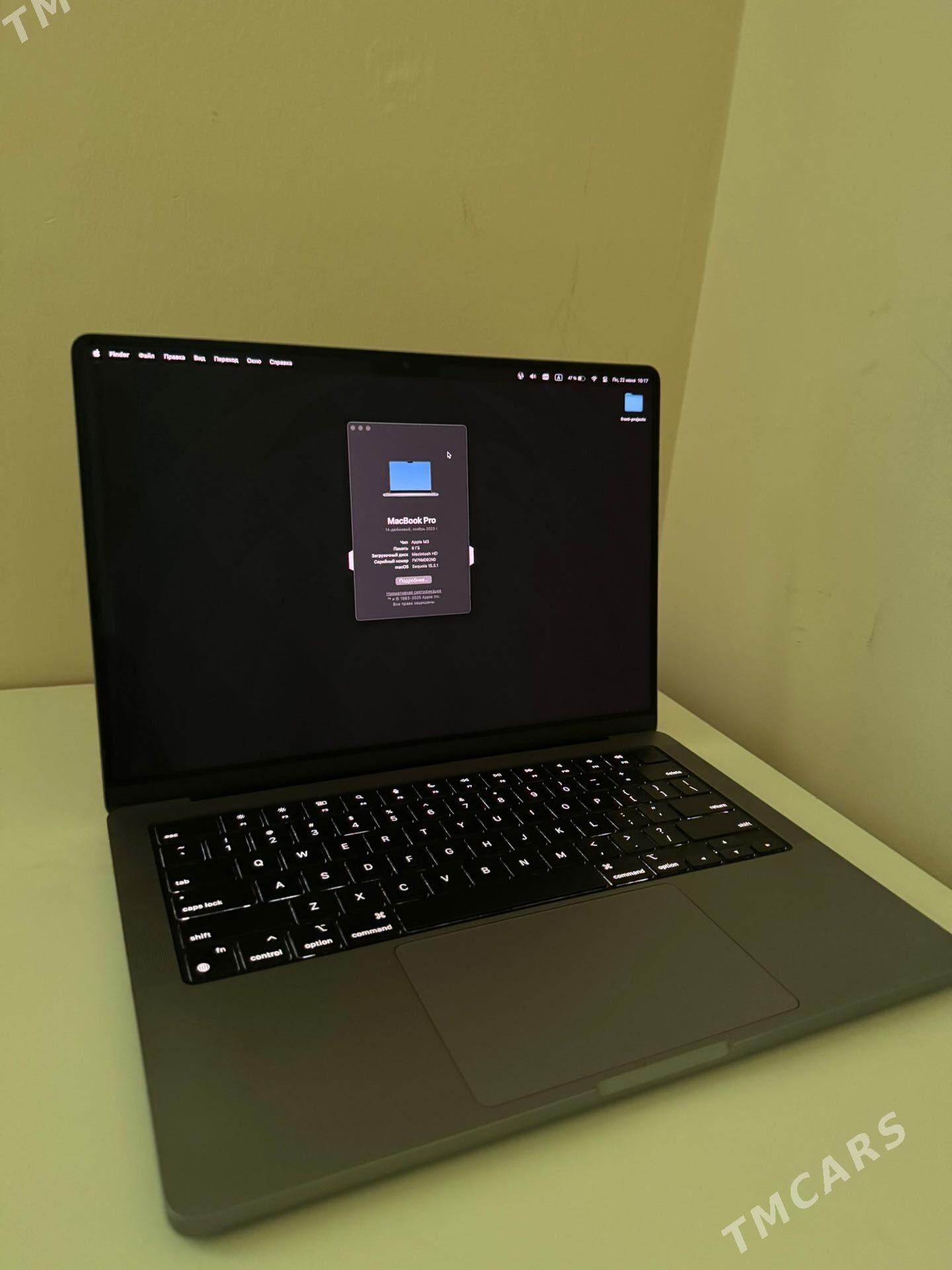 macbook pro m3 (1TB) - Aşgabat - img 1