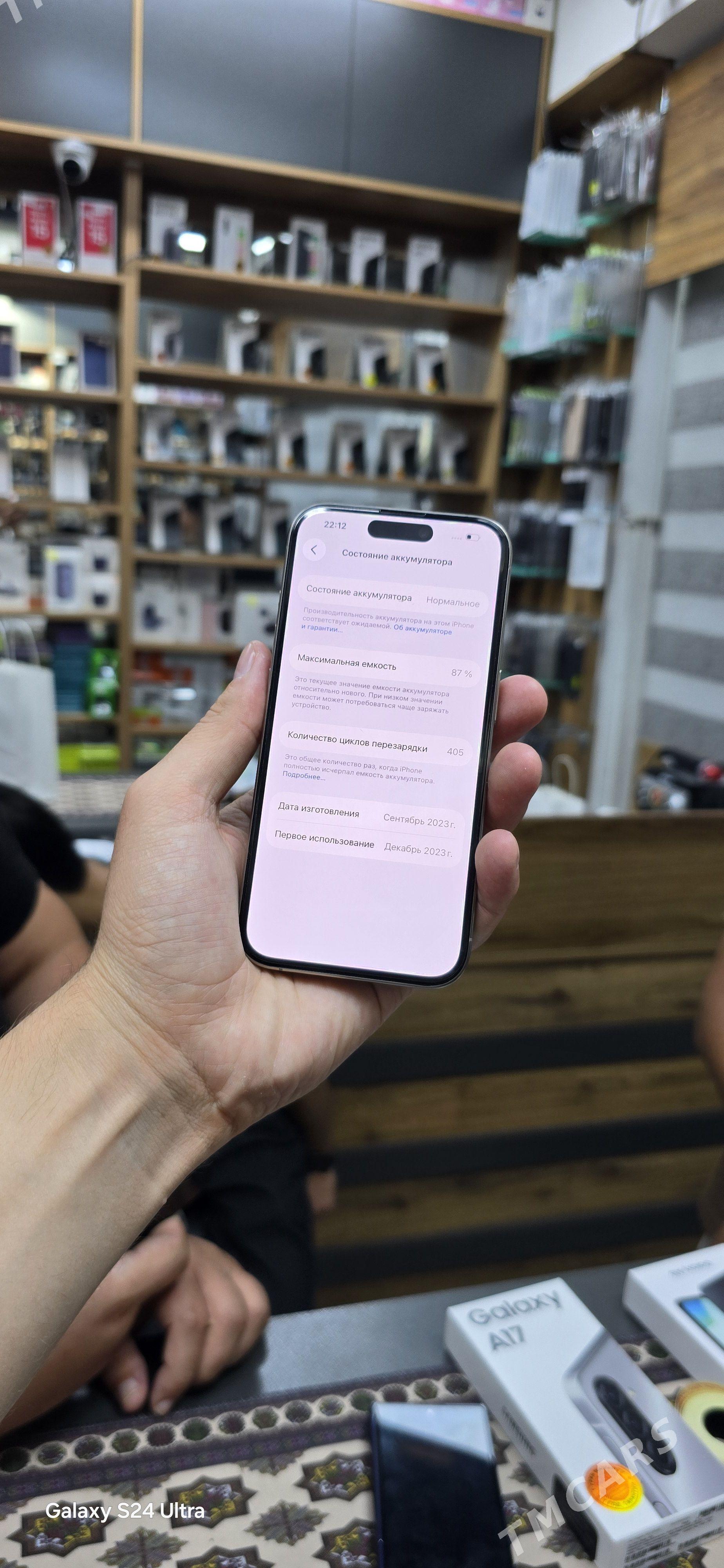 IPHONE 15 PRO 256GB 88% - Aşgabat - img 1