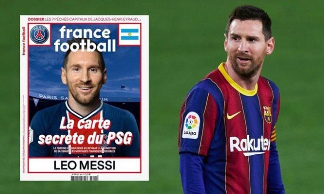Журнал France Football поместил на обложку Месси в форме «ПСЖ»