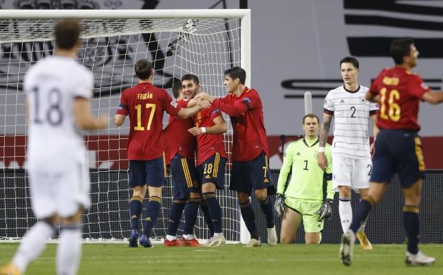 Сборная Испании в Лиге наций разгромила Германию и вышла в финальную стадию турнира