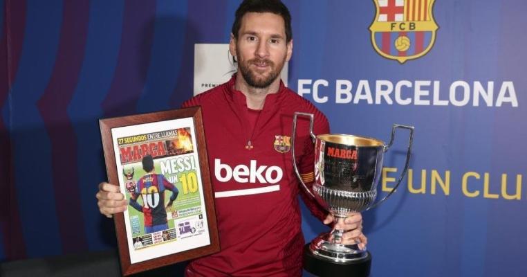 Messi karýerasynda 7-nji gezek La Liganyň iň köp gol geçiren oýunçysy boldy