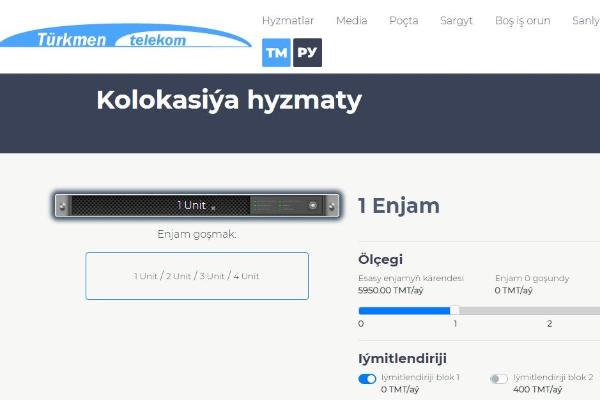 «Türkmentelekom» kolokasiýa atly täze hyzmaty hödürleýär