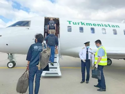 BSGG-niň wekiliýeti Türkmenistana «Türkmenhowaýollarynyň» ýörite uçary bilen gelýär