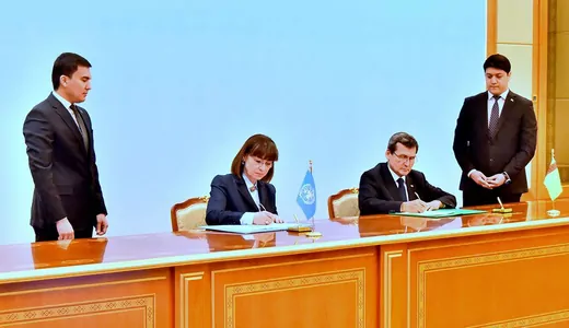 Türkmenistan we BMG 2021-2025-nji ýyllar üçin hyzmatdaşlygyň maksatnamasyna gol çekdiler