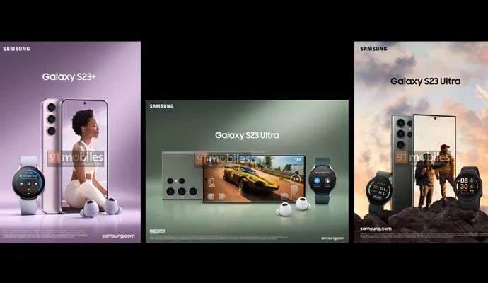 Samsung Galaxy S23 smartfonlarynyň resmi posterleri torda görnüp ugrady