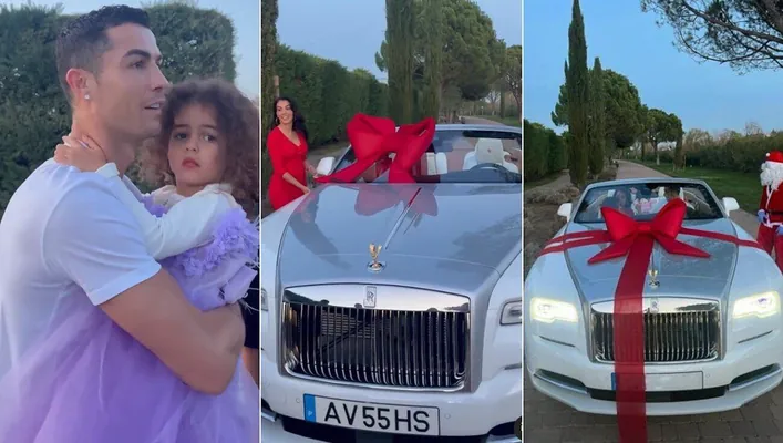 Ronaldu aýalyndan sowgat hökmünde Rolls Royce Phantom aldy