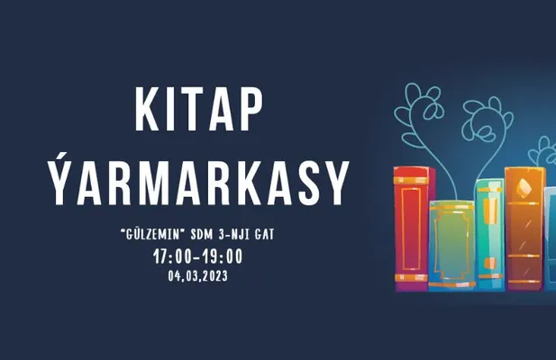 Aşgabatda «Gül zemin» SDAM-da kitap ýarmarkasy geçiriler