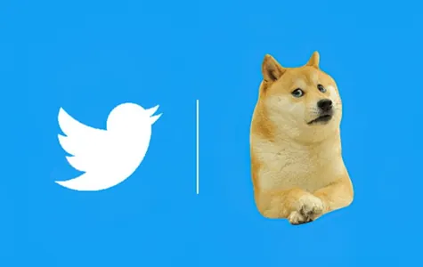 Twitter logotipini Dogecoin nyşanyna üýtgetdi