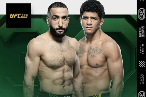 Belal Muhammad bilen Gilbert Býorns UFC 288 turnirinde söweşer