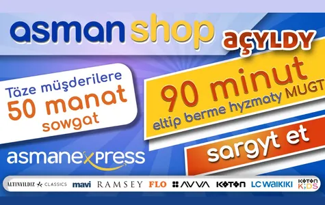 5-si 1 ykjam goşundyda: Asmanexpress täze wersiýasynda Asmanshop we Asmanjobs işläp başlady