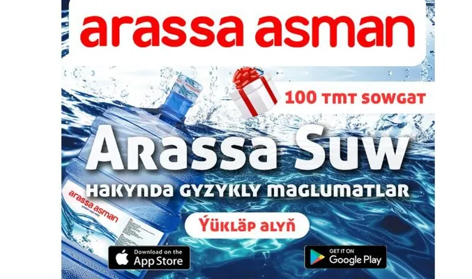 Arassa agyz suwy barada gyzykly maglumatlar: 19l Arassa Asman süýji çeşme suwy 10 minutda siziň öýüňizde