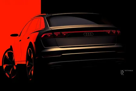 Audi показала изображение обновленного кроссовера Q8