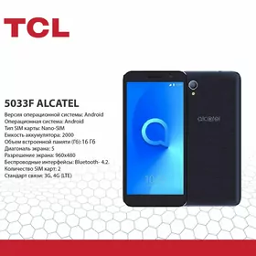 ALCATEL 5033F 1/16 SMARTFON Telefon Телефон