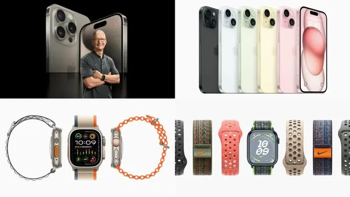 Şu gün dünýäde täze iPhone 15 smartfonlary, Apple Watch sagatlary we AirPods Pro nauşnikleri satuwa çykdy