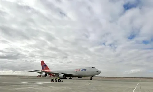 Грузинский авиаперевозчик Geosky Airlines совершила первый грузовой рейс в Туркменабат