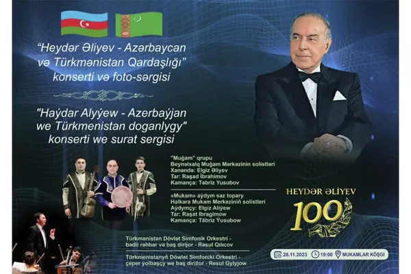Aşgabatda Geýdar Aliýewiň doglan gününiň 100 ýyllygy mynasybetli konsert geçiriler