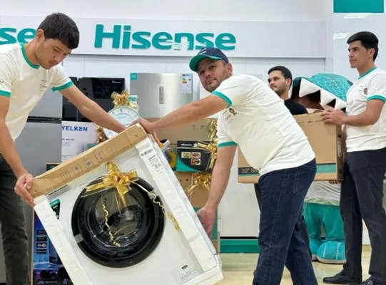 «Hisense» brendiniň Aşgabatdaky resmi dükanlary utuşly oýun geçirýär