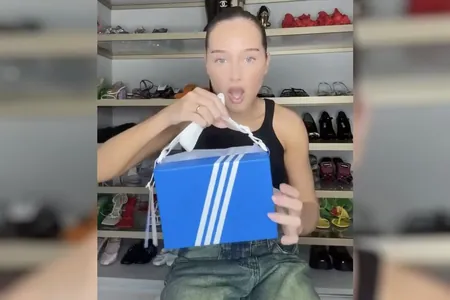 Adidas aýakgap gutusynyň şekilinde trend ýantorbany hödürledi