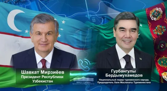 Гурбангулы Бердымухамедов и Шавкат Мирзиёев обсудили туркмено-узбекские отношения