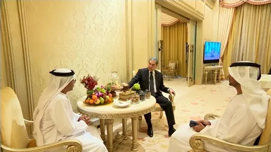 Гурбангулы Бердымухамедов встретился с представителем президента ОАЭ по делам с Туркменистаном