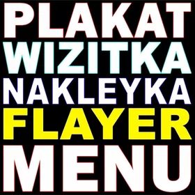 Plakat Nakleyka Menu Wizitka