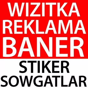 Reklama Wizitka Baner Stiker