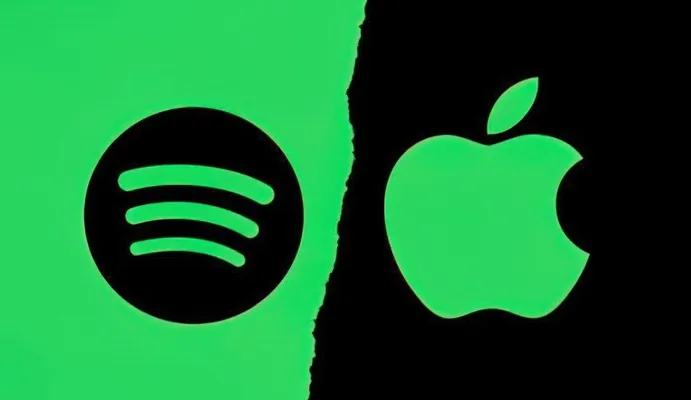 Spotify bilen adalatsyz bäsdeşlik üçin Ýewropa Apple-e 500 million ýewro jerime salar