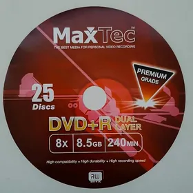 Диски DVD+R DL MaxTec 8.5