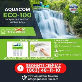 AquaCom - çeşme suw filtr den!