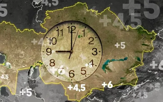 Gazagystan resmi taýdan bir umumy sagat guşaklygyna geçdi