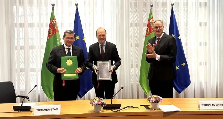 Туркменистан подписал Протокол к Соглашению о партнерстве и сотрудничестве с ЕС