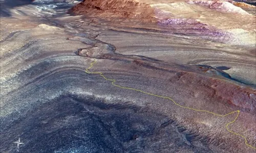 Curiosity mars roweri Marsda gadymy derýanyň yzlaryny tapdy
