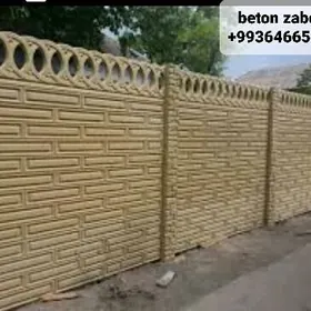 beton zabor