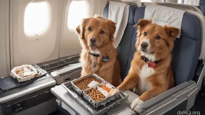 В США появилась авиакомпания для собак, где питомцы летают в салоне