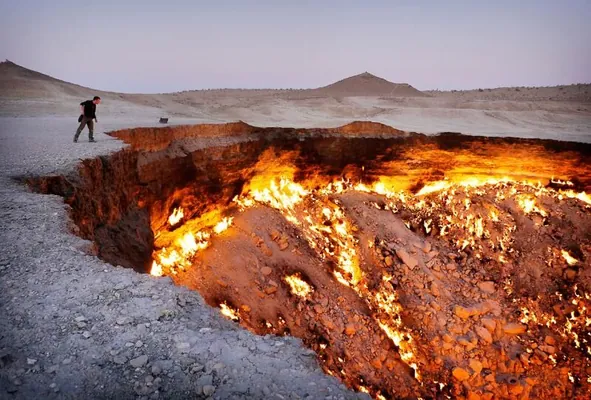 Derweze krateri ýanmagyny bes edip biler: metan zyňyndylaryny azaltmagyň usuly tapyldy