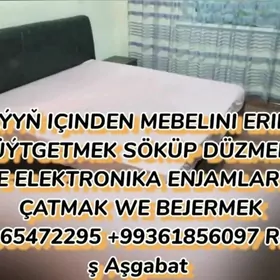 MEBEL SOKUP DUZMEK WE GÖÇÜRMEK