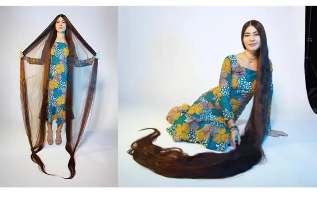 Украинская «Рапунцель» с 2,5-метровыми волосами вошла в Книгу рекордов Гиннесса