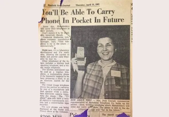 1963-nji ýylda çykan amerikan gazetinde geljegiň smartfonlary barada çaklamalar tapyldy